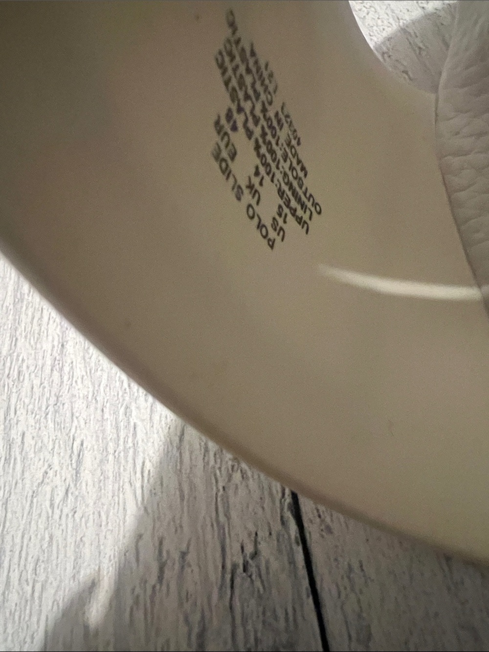 Polo by Ralph Lauren White Slides with Navy Logo Strap - Picture 4 of 4